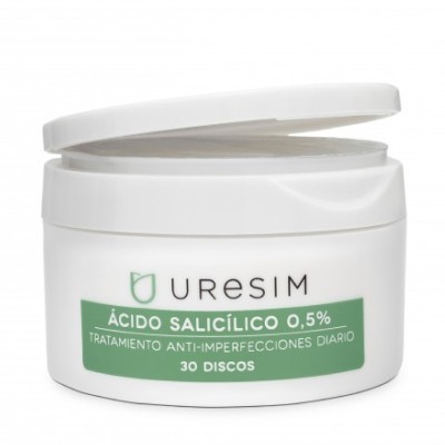 Uresim Acido Salicilico 0,5% Tratamiento Antiimperfecciones Diario, 30 discos impregnados