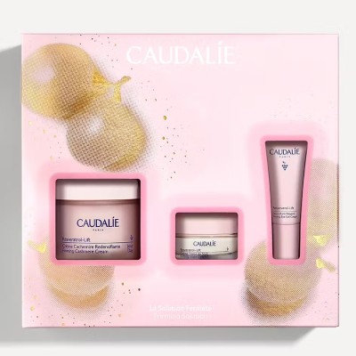 Caudalie Resveratrol Lift crema cachemir redensificante, 50 ml COFRE Firmeza REGALO Crema tisana 15 ml + resveratrol ojos 5 ml