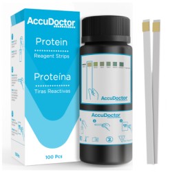 Accudoctor Tiras de orina 1 parámetro: Proteínas, 100 Tiras