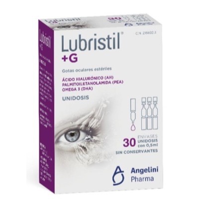 Lubristil +G gotas oculares estériles, 30 unidosis