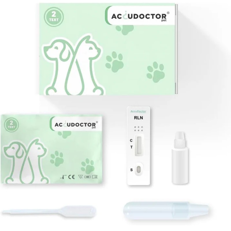 Accudoctor Test de relaxina - RLN- (embarazo) para perros, 2 test