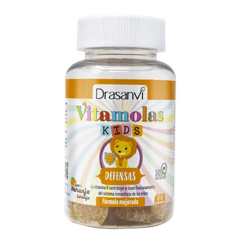 Drasanvi Vitamolas Defensas Kids Sabor Naranja, 50 gominolas