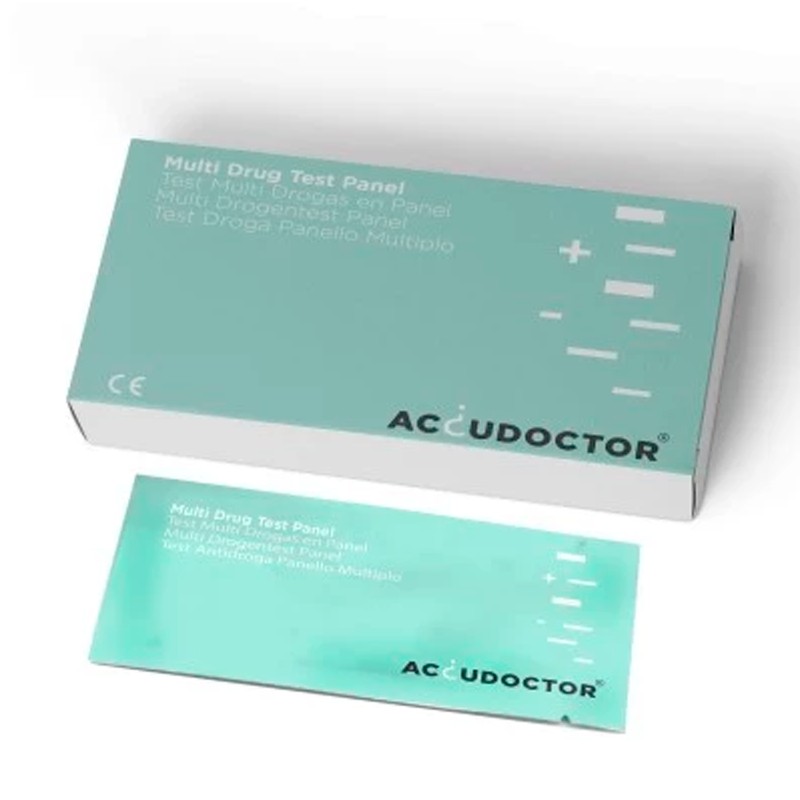 Accudoctor Test multidrogas en orina, Caja 2 pruebas