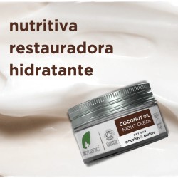 Dr Organic Crema de noche de aceite de Coco, 50ml.