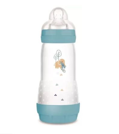 MAM Biberón Anti-Colic MATT - Azul +4M, 320 ml