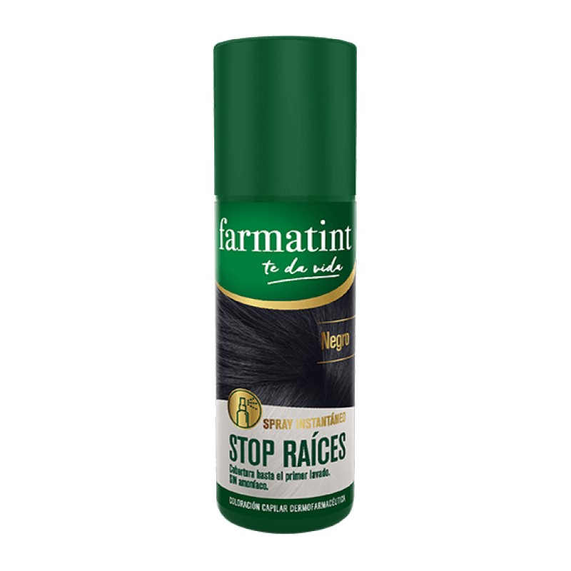 Farmatint FTT Stop Raíces Negro Spray, 75 ml