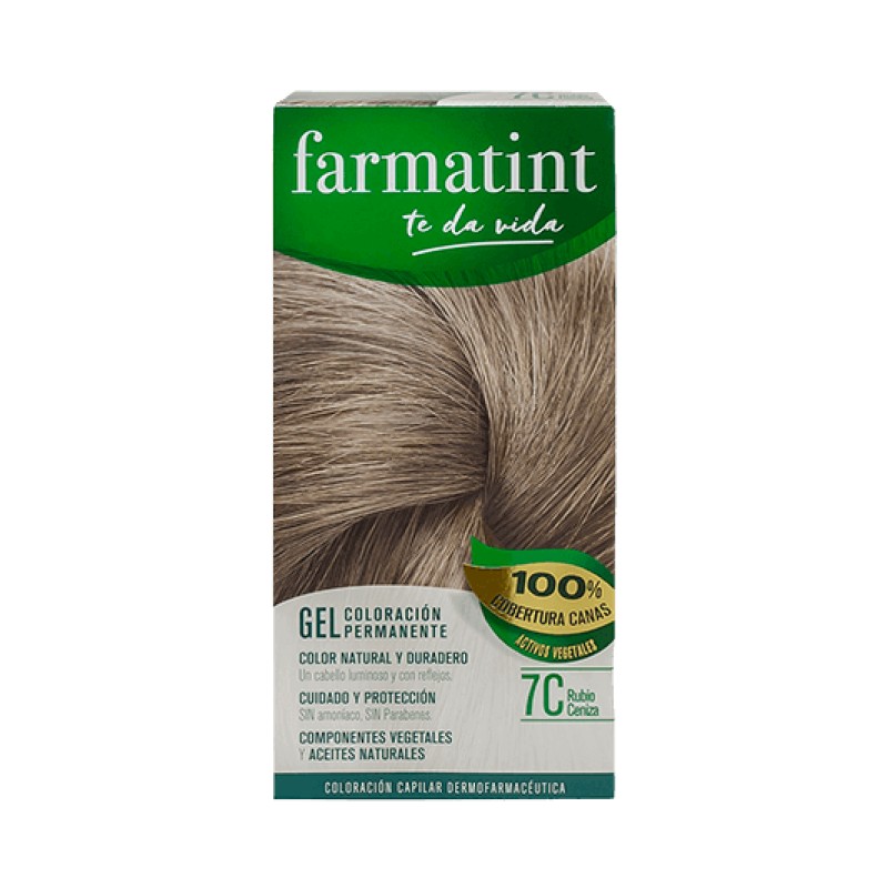 Farmatint 7c rubio ceniza FTT Gel, 130 ml