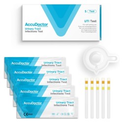 Accudoctor Test de infecciones del tracto unirario LEU/NIT/PRO/SAN, caja de 5 pruebas