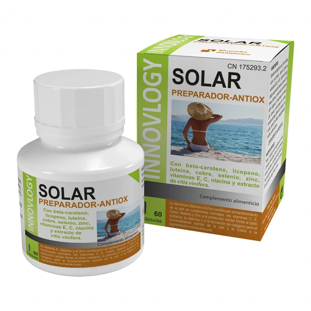 Bluecube Innovlogy Solar, 60 cápsulas